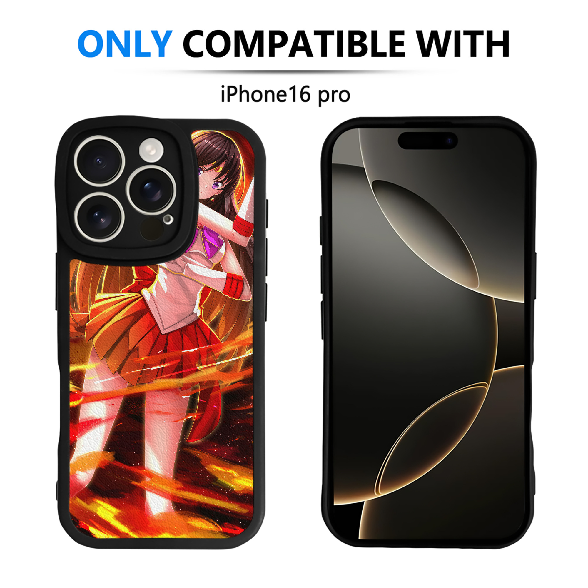 （画像用） 美少女戦士セーラームーン Sailor Moon 【iPhone 16シリーズ対応】シリコンスマホケース（レザー調） 材質：シリコン
